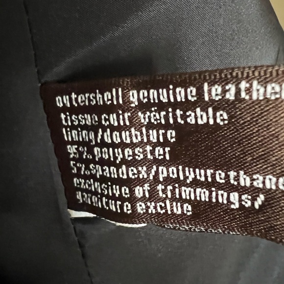 DANIER Black Leather Blazer Size S - Picture 5 of 9